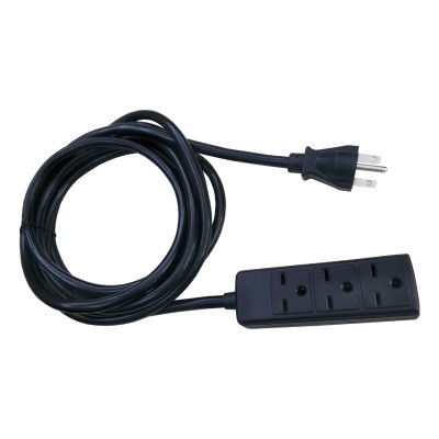 UltraGrow – Power Cord Extension 15′ 3 Outlets 240V 300V/14g