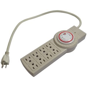 UltraGrow – 120V Power Strip, 8 Heavey Duty Outlets w/Timer