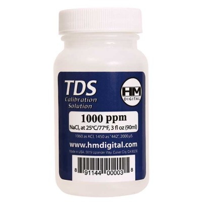 HM Digital TDS 1000 ppm Calibration Solution Bottle