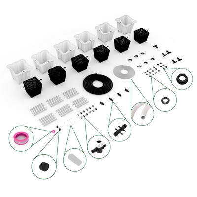 TBC - 3 GAL BLK 6-BUCKET KIT