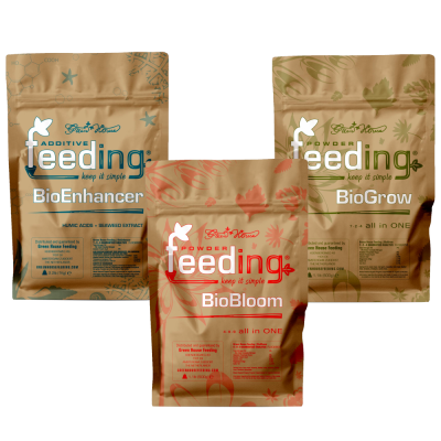 Green House Feeding - BioEnhancer 500g + BioGrow 500g + Bio Bloom 500g
